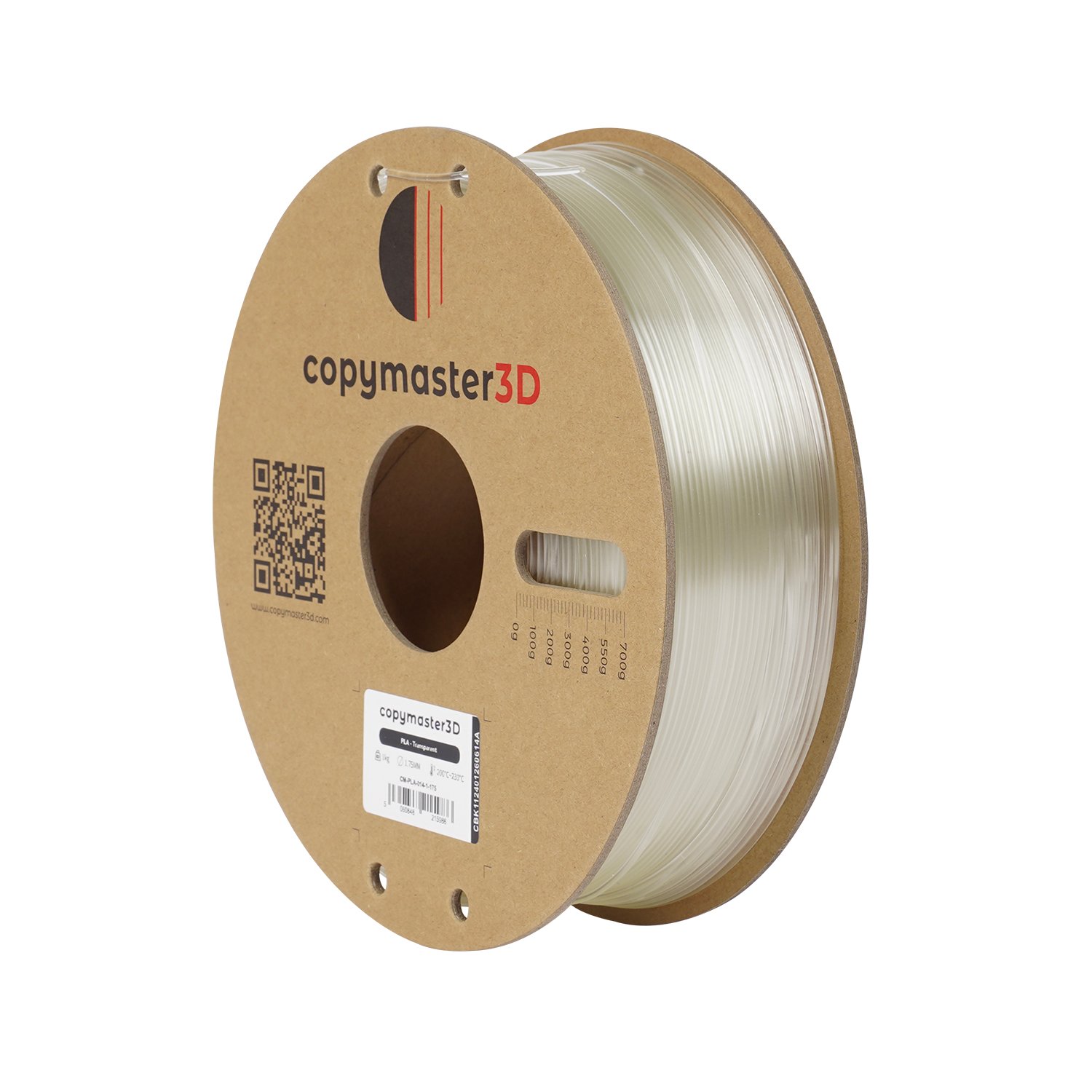 Copymaster3D PLA filament 1,75 mm 1 kg – prozirni - Image 2