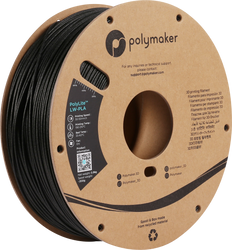 Polymaker PolyLite LW-PLA filament 1,75 mm 800 g – Black