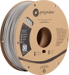 Polymaker PolyLite LW-PLA filament 1,75 mm 800 g – Grey