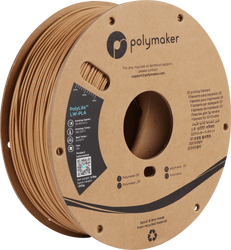 Polymaker PolyLite LW-PLA filament 1,75 mm 800 g – Wood Brown