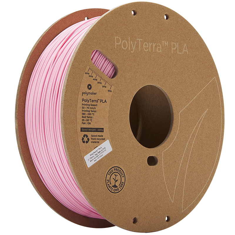 Polymaker PolyTerra PLA filament 1,75 mm 1 kg – sakura rozi