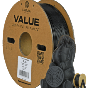 PrimaCreator PrimaValue PLA+ filament 1,75 mm 1 kg – crni