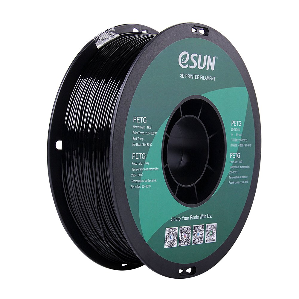 eSUN PETG filament 1,75 mm 1 kg – crni