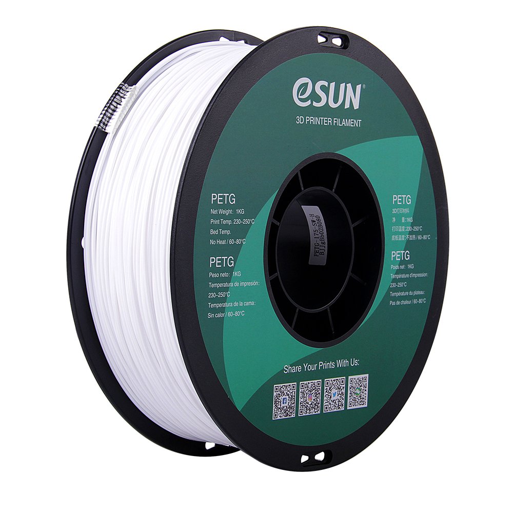 eSUN PETG filament 1,75 mm 1 kg – bijeli
