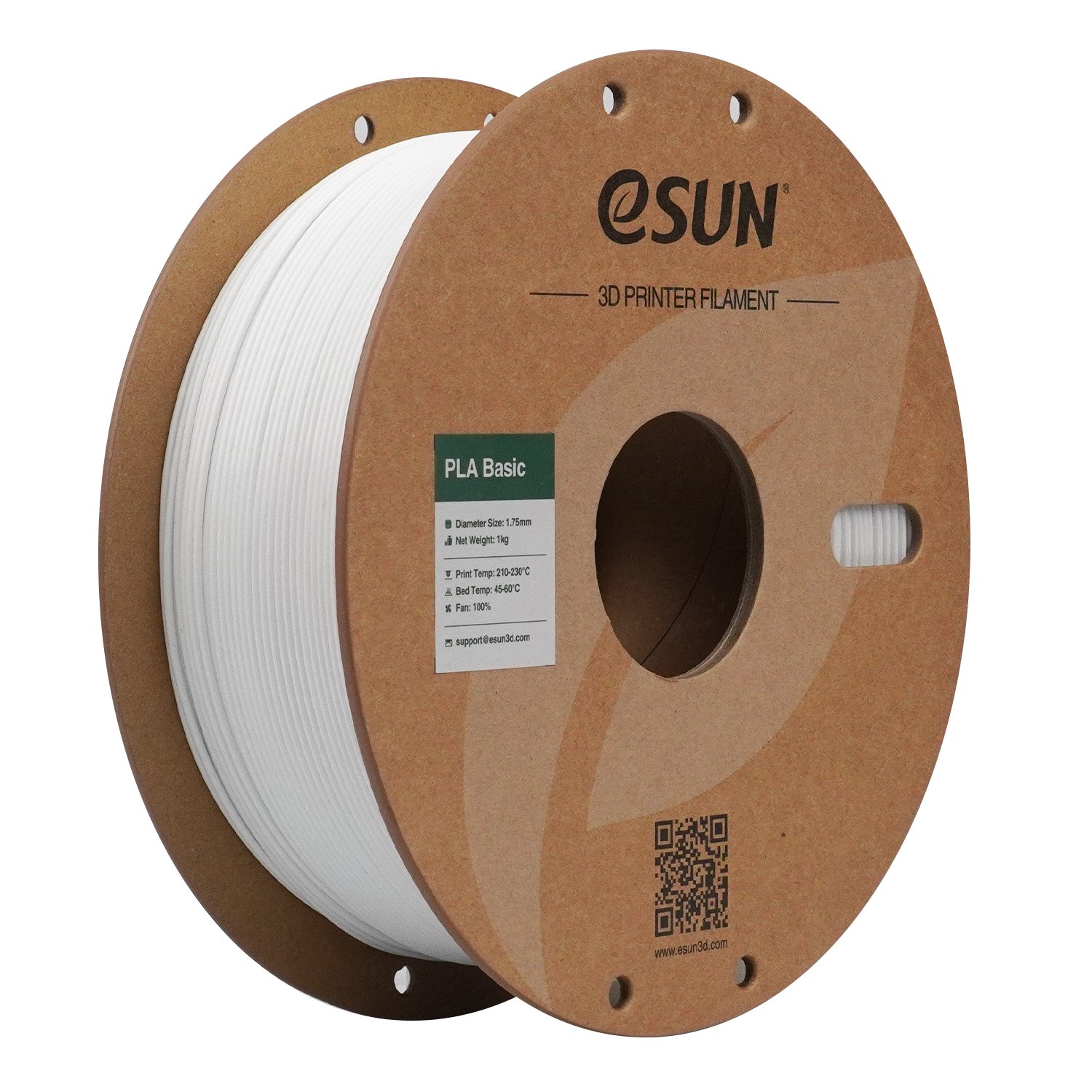 eSUN PLA-Basic filament 1,75 mm 1 kg – bijeli